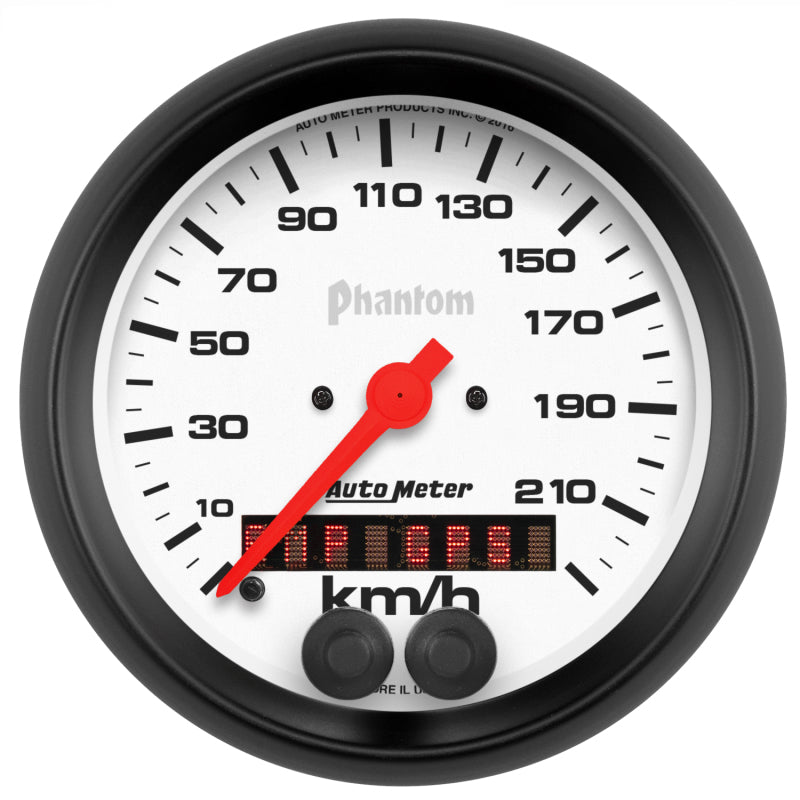 Autometer Phantom 3-3/8in. 0-225KM/H (GPS) Speedometer Gauge 5880-M