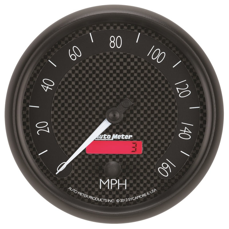 Autometer GT Series 5in In Dash 0-160 MPH Electronic Programmable Speedometer 8089