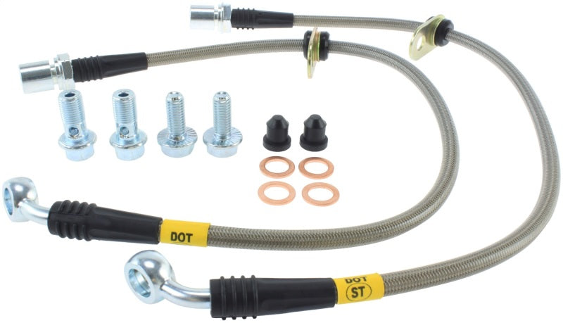 StopTech Stainless Steel Front Brake lines for 93-98 Supra - eliteracefab.com