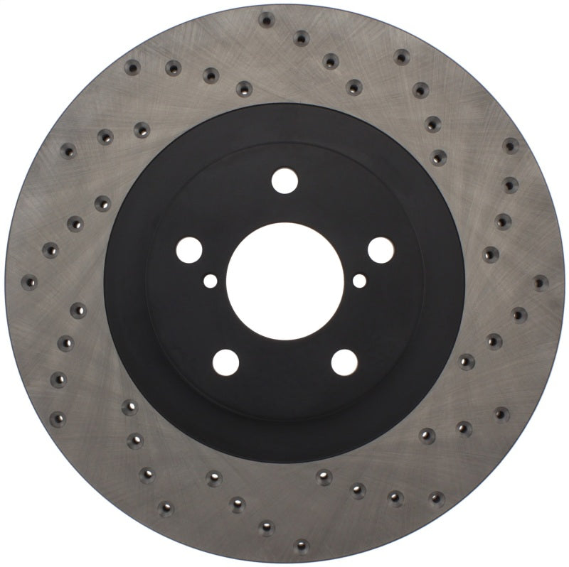 STOPTECH 02-10 WRX DRILLED RIGHT FRONT ROTOR, 128.47018R - eliteracefab.com
