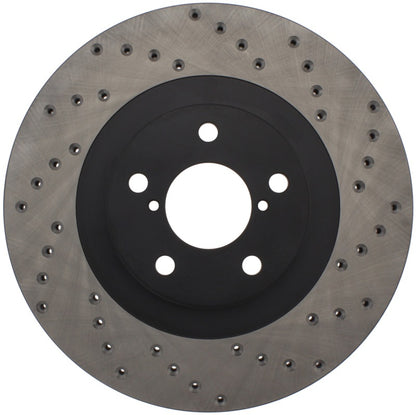 STOPTECH 02-10 WRX DRILLED RIGHT FRONT ROTOR, 128.47018R - eliteracefab.com
