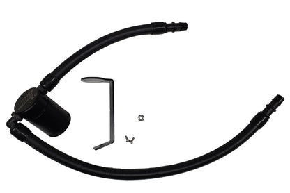 J&L 11-20 Dodge Charger/Challenger/Chrysler 300C Oil Separator 3.0 Passenger Side - Black Anodized - eliteracefab.com