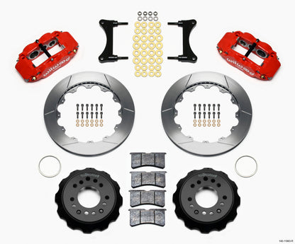 Wilwood Narrow Superlite 6R Front Hat Kit 12.88in Red 93-96 Mazda RX7 Wilwood