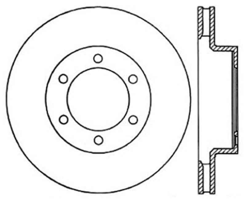 Stoptech 03-09 Toyota 4Runner / 05-14 Toyota FJ Cruiser Front Performance Cryo Brake Rotor Stoptech