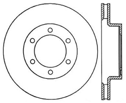 Stoptech 03-09 Toyota 4Runner / 05-14 Toyota FJ Cruiser Front Performance Cryo Brake Rotor Stoptech