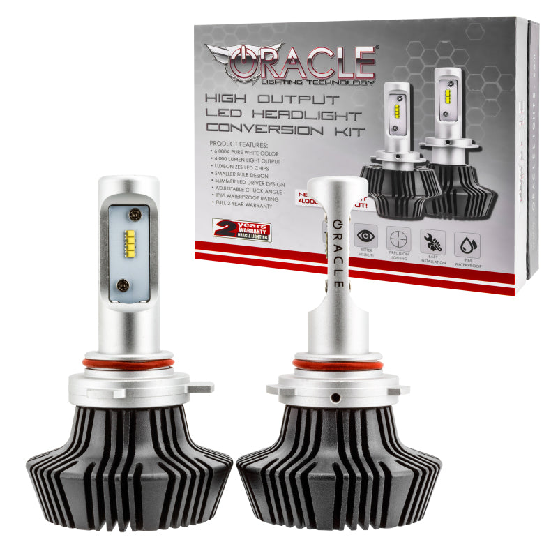 Oracle 9012 4000 Lumen LED Headlight Bulbs (Pair) - 6000K - eliteracefab.com