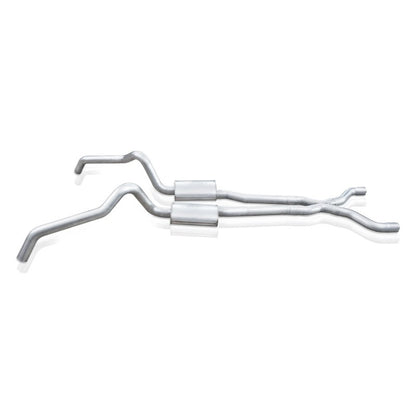 Stainless Works 62-67 Chevy Nova 3in Catback w/ X-Pipe Turbo Chambered Mufflers 3in Cores Stainless Works