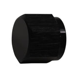 DeatschWerks 6AN Female Flare Cap - Anodized Matte Black