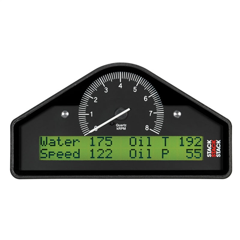 Autometer Stack Race Display Pre-Configured 0-8K RPM (PSI/DEG.F/MPH) ST8100-A
