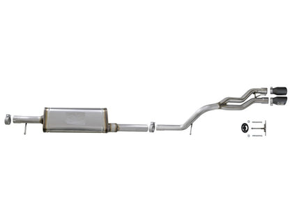 aFe Rebel Series Cat-Back 2.5in Dual Center Exit SS Exhaust w/ Black Tips 07-14 Jeep Wrangler V6 aFe