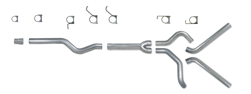 Diamond Eye KIT 4in CB MFLR RPLCMENT PIPE DUAL SS: 2006-2007.5 CHEVY/GMC 6.6L 2500/3500 Diamond Eye Performance