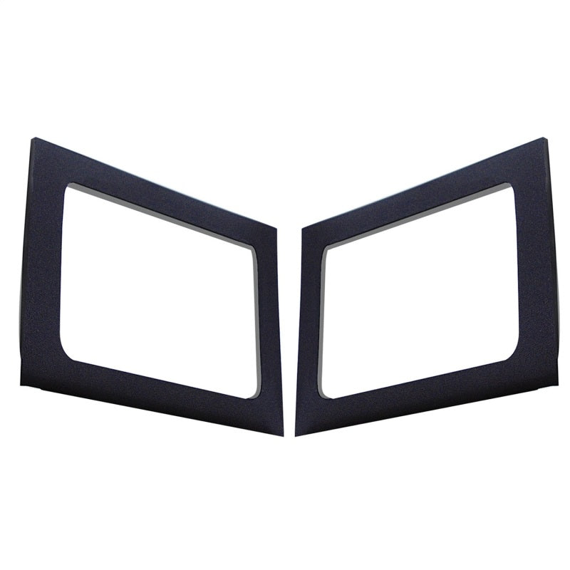 DEI 11-18 Jeep Wrangler JK 4-Door Boom Mat Rear Side Window Trim - 2 Piece - Black DEI