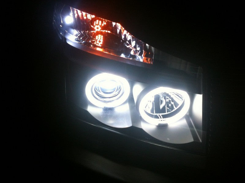 Spyder Nissan Titan 04-14/Armada 04-07 Projector Headlights CCFL Halo LED Blk PRO-YD-NTI04-CCFL-BK - eliteracefab.com