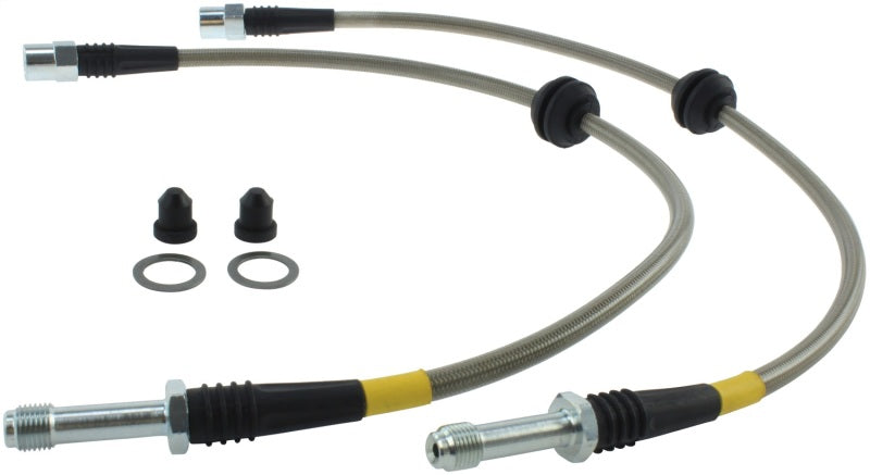 STOPTECH 09 AUDI A4 SEDAN / 08-10 A5-S5 FRONT STAINLESS STEEL BRAKE LINE KIT, 950.33016 - eliteracefab.com