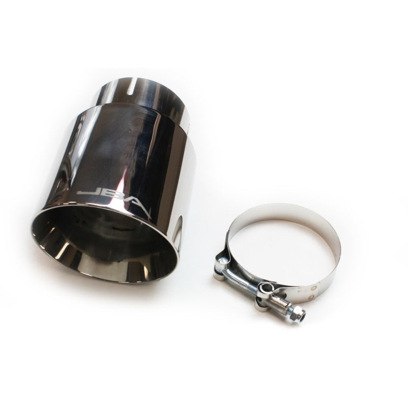 JBA 3in x 4in x 5-3/4in Double Wall Polished Chrome Tip - Clamp On JBA