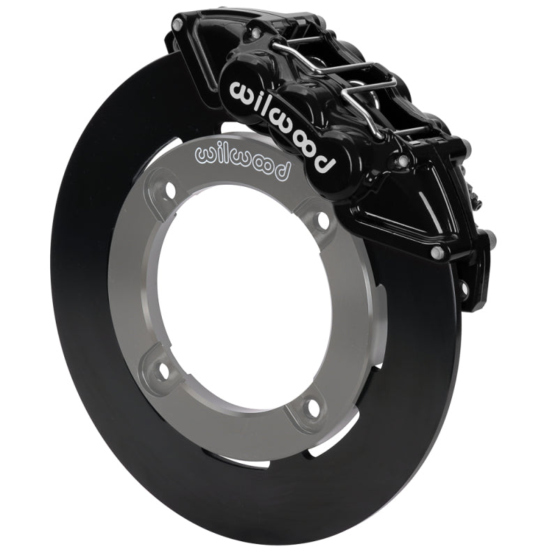 Wilwood 19-22 Honda Talon 1000 Black 6-Piston Front Kit 11.25in - Plain Face Steel Rotors Wilwood