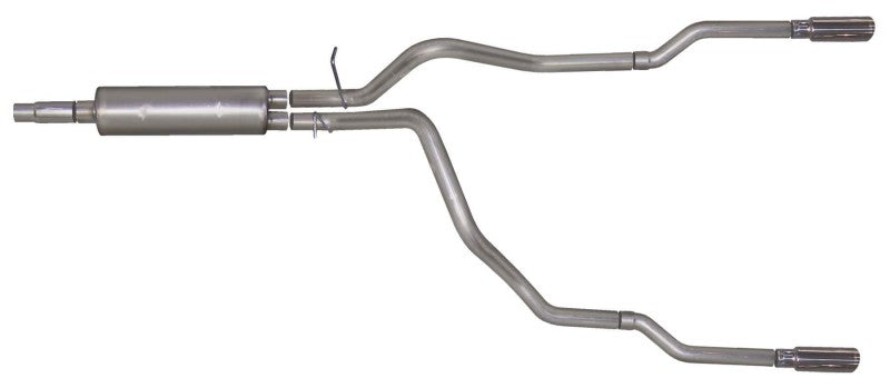 Gibson 98-01 Dodge Ram 1500 Sport 3.9L 2.5in Cat-Back Dual Split Exhaust - Stainless Gibson