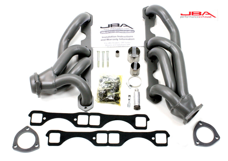 JBA 65-86 GM Truck 265-400 Carbureted w/A.I.R. 1-5/8in Primary Ti Ctd Cat4Ward Header JBA