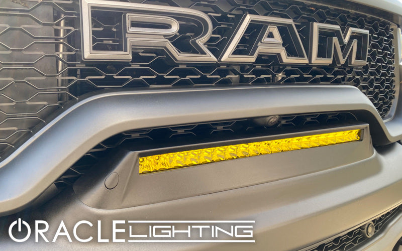 ORACLE Lighting 19-22 RAM Rebel/TRX Front Bumper Flush LED Light Bar System - Yellow - eliteracefab.com