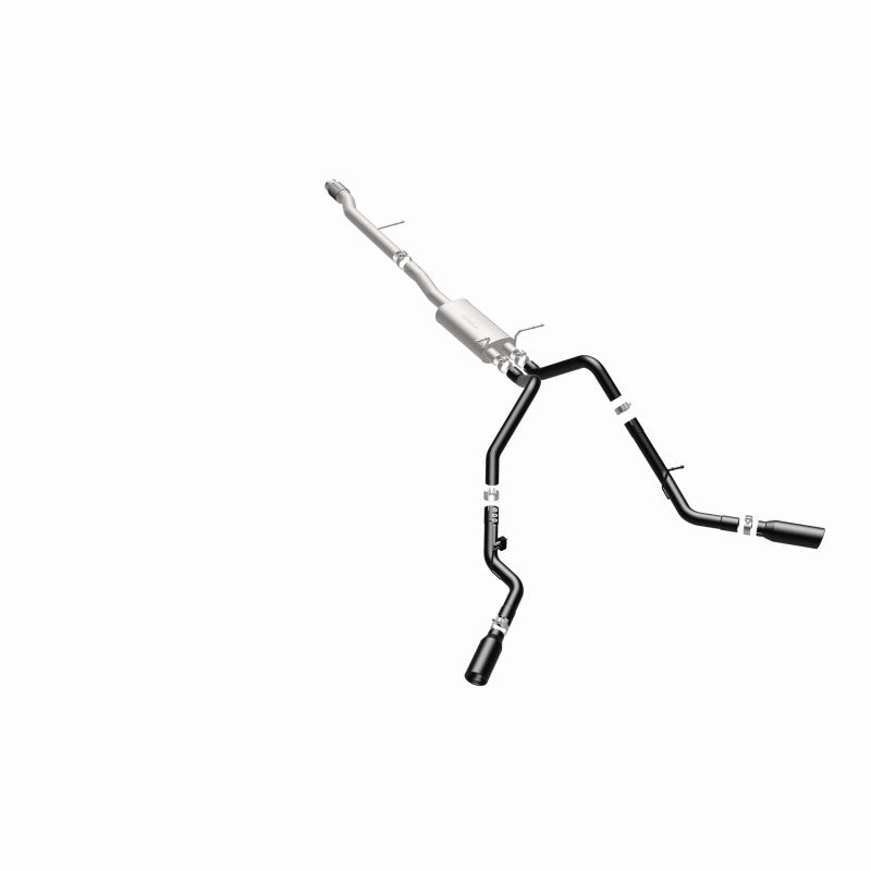 MagnaFlow SYS Cat-Back 3.5in Black Dual Split Rear Tips 14-15 Chevy Silverado/GMC Sierra 4.3L-5.3L Magnaflow