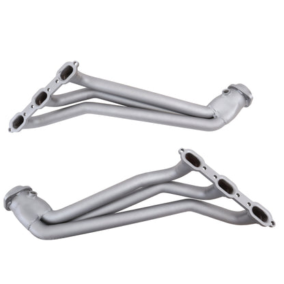 BBK 05-10 Dodge Challenger V6 Long Tube Exhaust Headers And Y Pipe And Converters - 1-5/8 Chrome BBK