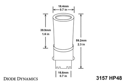 Diode Dynamics 07-13 GMC Sierra 1500 Rear Turn/Tail Light LED 3157 Bulb HP48 LED - Red Set of 4 Diode Dynamics
