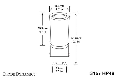 Diode Dynamics 3157 LED Bulb HP48 LED - Amber (Pair) Diode Dynamics