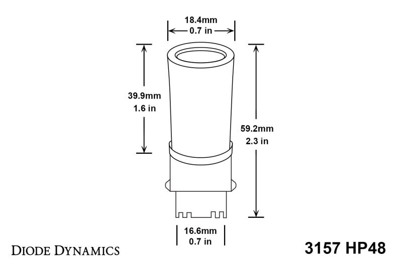 Diode Dynamics 3157 LED Bulb HP48 LED - Cool - White (Single) Diode Dynamics
