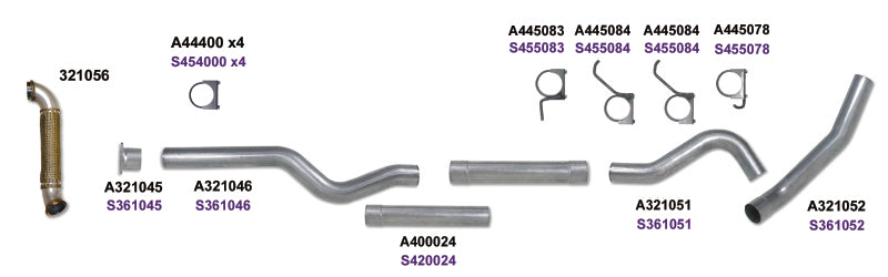 Diamond Eye KIT 4in CB MRP SGL w/ TDP AL 04-05 Chevy/GMC 6.6L Duramax 2500/3500 Diamond Eye Performance