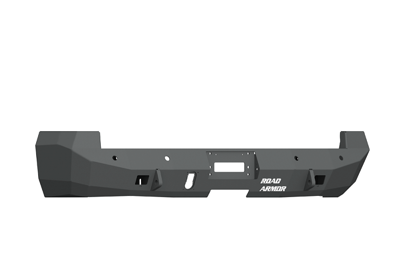 Road Armor 10-18 Ram 2500 Stealth Rear Winch Bumper w/Sensor Holes - Tex Blk (WARN M8000 Only) Road Armor