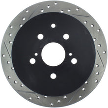 Load image into Gallery viewer, StopTech Sport Drilled &amp; Slotted Rotor - Rear Right - eliteracefab.com