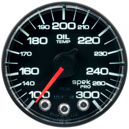 Autometer Spek-Pro 52.4mm 100-300 F Deg Digital Stepper Motor Oil Temp Gauge P322328
