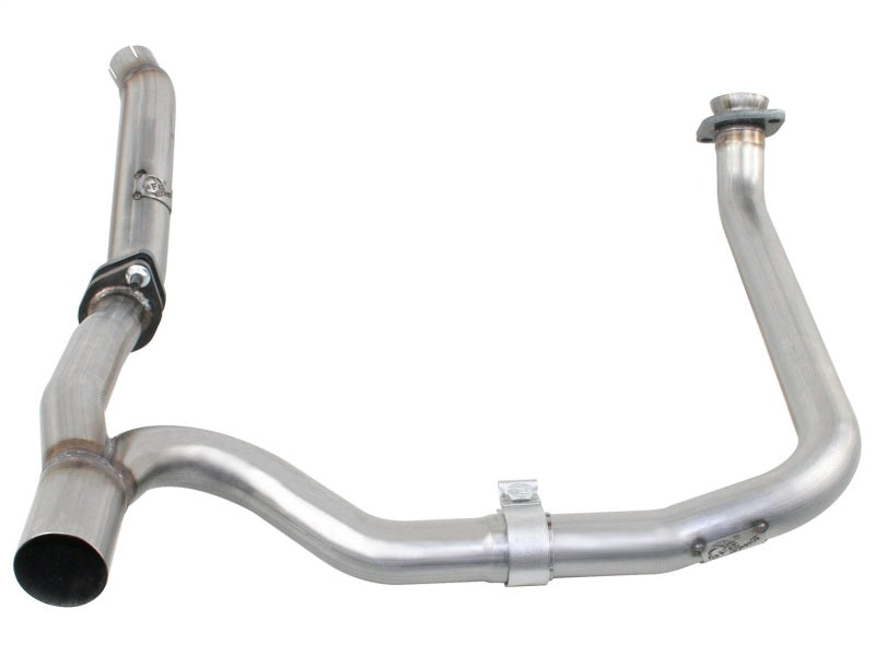 aFe Power Twisted Steel Loop Delete D/P & Y-Pipe SS 2in/2.5in 12-14 Jeep Wrangler (JK) V6 3.6L aFe