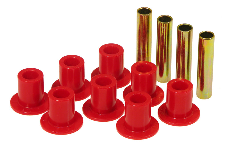 Prothane 87-96 Jeep Front Spring & Shackle Bushings - Red - eliteracefab.com