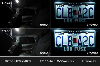 Diode Dynamics 13-16 Subaru XV Crosstrek Interior LED Kit Cool White Stage 2 Diode Dynamics