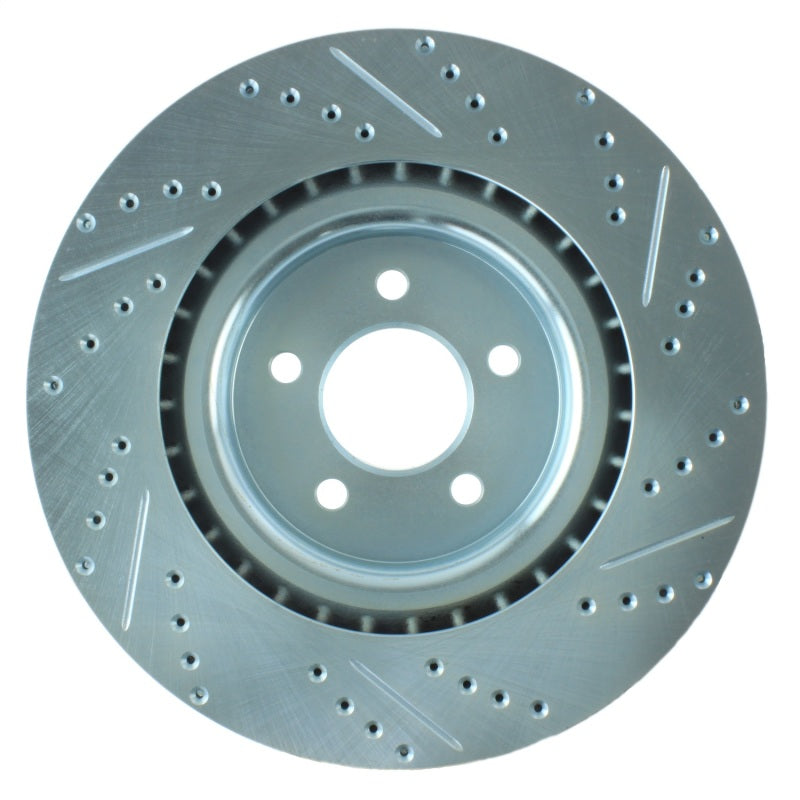 StopTech Select Sport 07-10 Ford Shelby Slotted and Drilled Right Rotor - eliteracefab.com