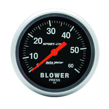 Load image into Gallery viewer, Autometer Sport Comp Mechanical 2 5/8in 60 psi Blower Pressure Gauge