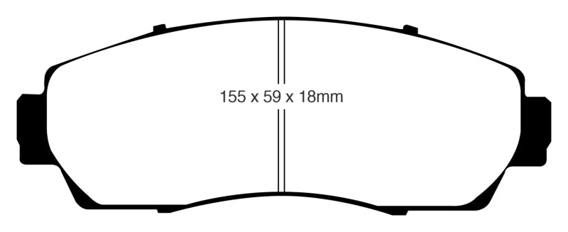 EBC 07-09 Acura RDX 2.3 Turbo Ultimax2 Front Brake Pads - eliteracefab.com