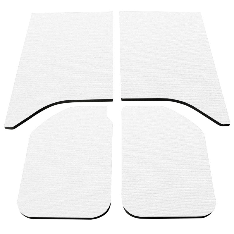 DEI 11-18 Jeep Wrangler JK 2-Door Boom Mat Headliner - 4 Piece - White DEI