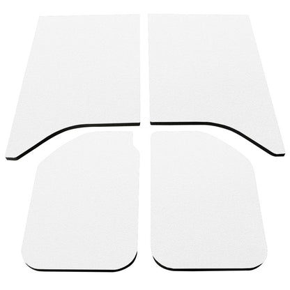 DEI 11-18 Jeep Wrangler JK 2-Door Boom Mat Headliner - 4 Piece - White DEI
