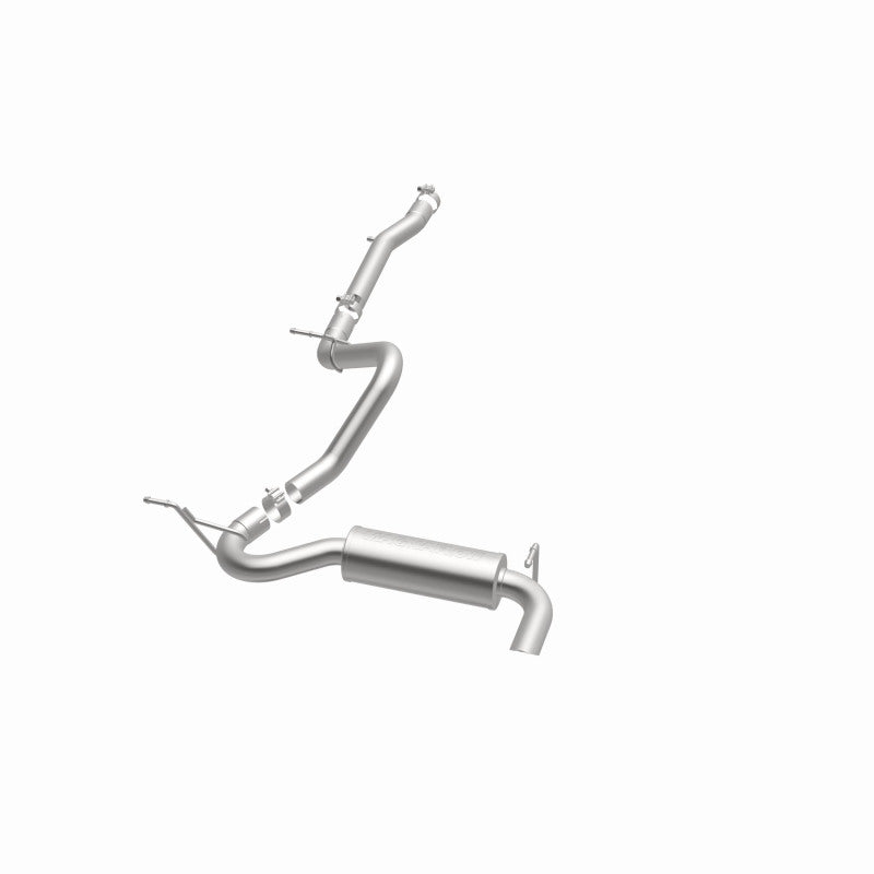MagnaFlow 12-14 Jeep Wrangler 3.6L Single Straight Rear P/S Exit Stainless C/b Perf Exhaust-Comp Magnaflow