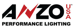 ANZO 2006-2009 Chevrolet Trailblazer Projector Headlights w/ Plank Style Design Chrome w/ Amber