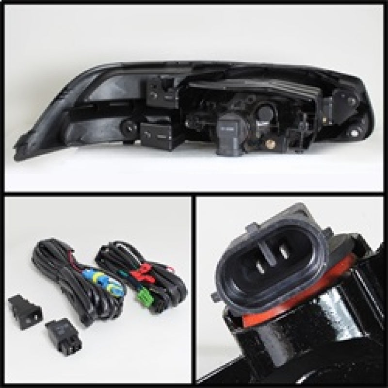 Spyder Honda Civic 2012-2013 2Dr/Coupe OEM Fog Light W/Switch- Clear FL-HC2012-2D-C - eliteracefab.com