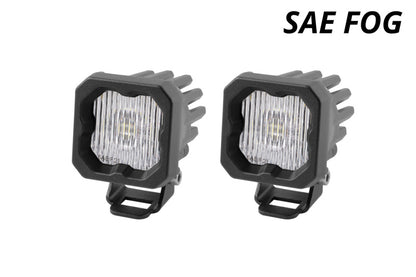 Diode Dynamics Stage Series C1 LED Pod - White SAE Fog Standard ABL (Pair) Diode Dynamics