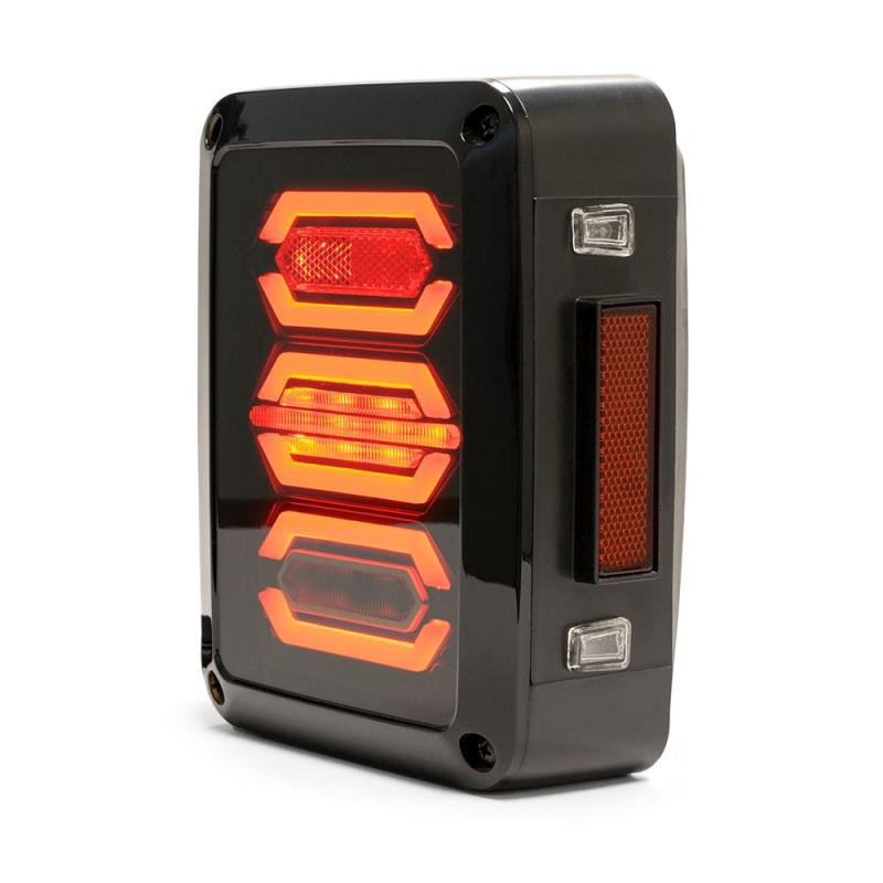 DV8 Offroad 07-18 Jeep Wrangler JK Octagon LED Tail Light - eliteracefab.com