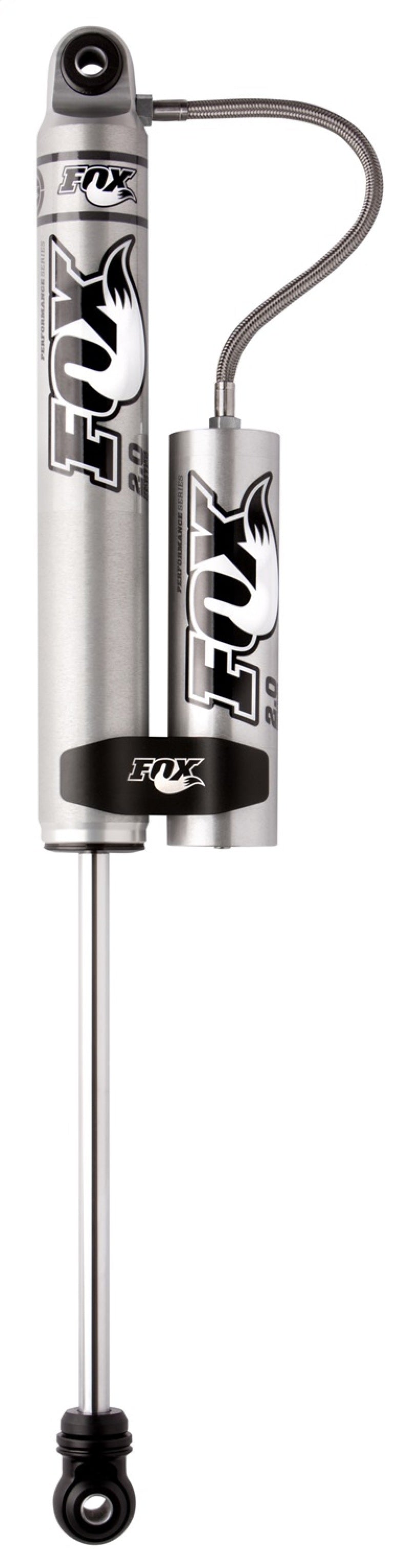 Fox 01-10 Chevy HD 2.0 Perf Series 5.1in. Smooth Body Remote Res. Front Shock / 0-1in. Lift - Alum. - eliteracefab.com