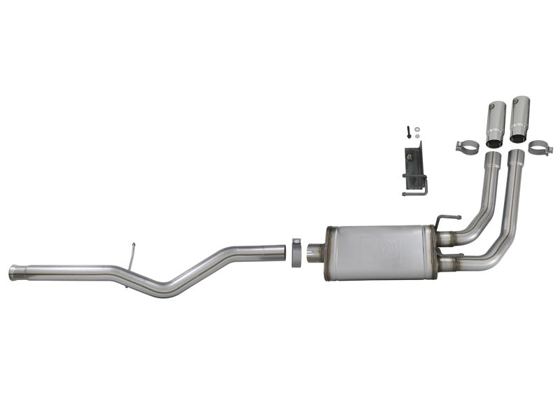 aFe Rebel Series 3in-2.5in 409 SS Cat-Back Exhaust 09-18 GM Silverado/Sierra 1500 V6-4.3L / V8-4.6L aFe