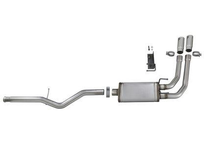 aFe Rebel Series 3in-2.5in 409 SS Cat-Back Exhaust 09-18 GM Silverado/Sierra 1500 V6-4.3L / V8-4.6L aFe