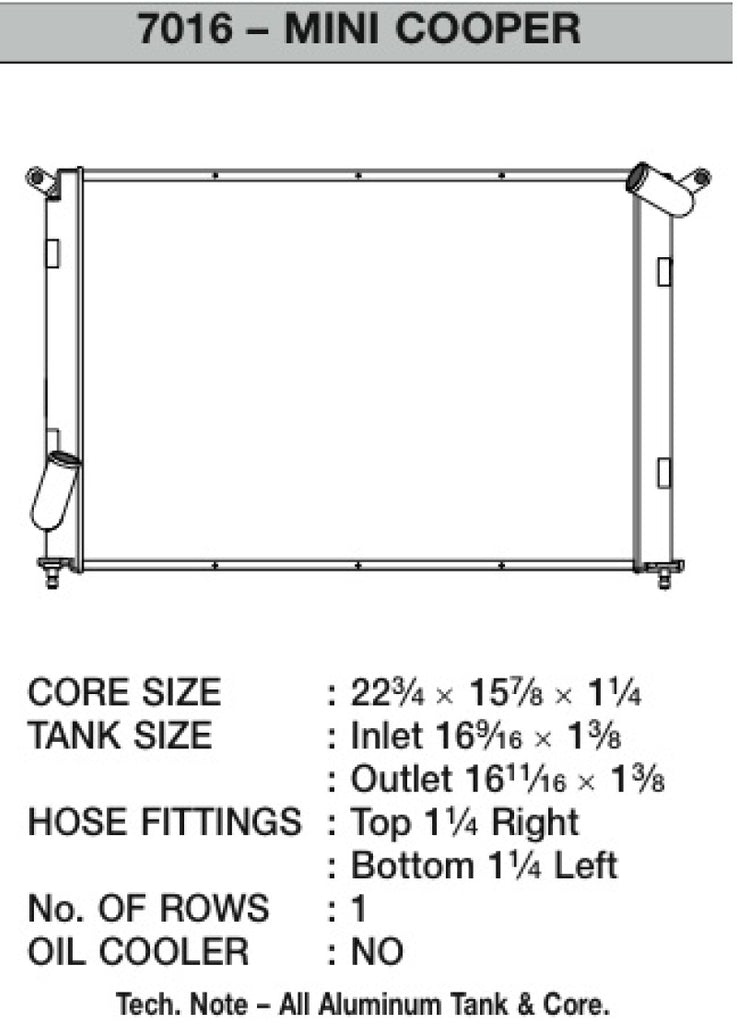 CSF 02-06 Mini Cooper S Radiator - eliteracefab.com