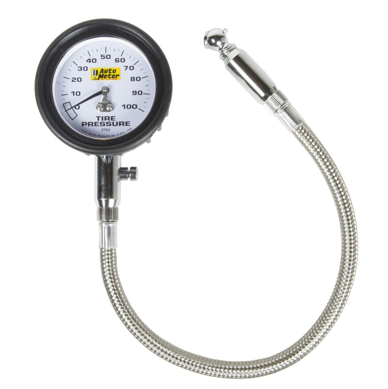 AutoMeter GAUGE; TIRE PRESSURE; 0-100PSI; ANALOG - eliteracefab.com